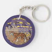 Tiger und Drache Schlüsselanhänger (Rückseite)