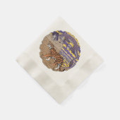 Tiger und Drache Serviette (Ecke)
