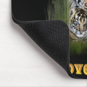 Tiger und Drehkreuze Mousepad (Ecke)