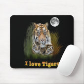 Tiger und Drehkreuze Mousepad (Mit Mouse)