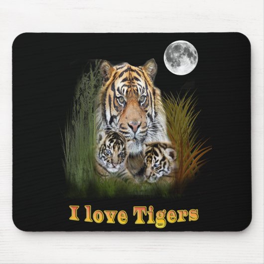 Tiger und Drehkreuze Mousepad (Vorne)