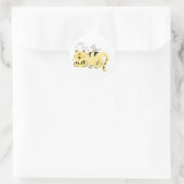 Tiger und Elster Runder Aufkleber (Tasche)