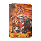 Tiger und Flamme Badematte (Vorderseite Vertikal)