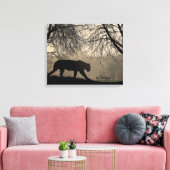 Tiger und Hirsch Leinwanddruck (Insitu (Wohnzimmer))