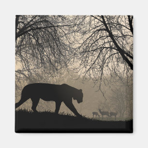 Tiger und Hirsch Magnet