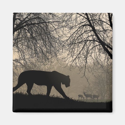 Tiger und Hirsch Magnet (Vorne)