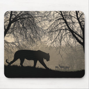 Tiger und Hirsch Mousepad