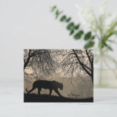 Tiger und Hirsch Postkarte (Stehend Vorderseite)