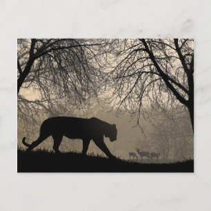 Tiger und Hirsch Postkarte