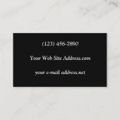 Tiger und Hirsche Silhouette Visitenkarte (Rückseite)