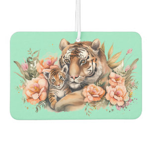 Tiger und Jungtier  Autolufterfrischer
