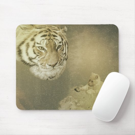 Tiger und Kitten, Mousepad (Mit Mouse)
