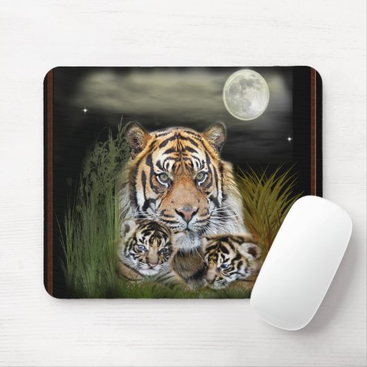 Tiger und Knochen Mousepad (Mit Mouse)