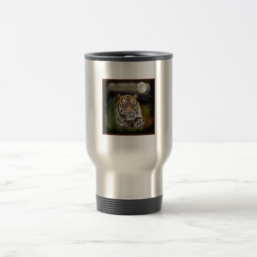 Tiger und Knochen Reisebecher (Mittel)