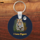 Tiger und Knochen Schlüsselanhänger (Vorderseite)
