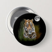 Tiger- und Knotenentwürfe Button (Vorne & Hinten)