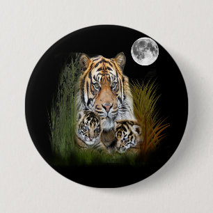 Tiger- und Knotenentwürfe Button