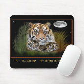 Tiger und Kragenmousepad Mousepad (Mit Mouse)