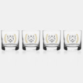 Tiger und Laurels Whiskyglas (Vorderseite)