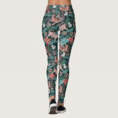 Tiger und Leopard Tierdschungel Print Leggings (Rückseite)