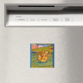 Tiger und Leoparden-Wrestling Magnet (In Situ (Geschirrspüler))