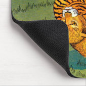 Tiger und Leoparden-Wrestling Mousepad (Ecke)