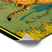 Tiger und Leoparden-Wrestling Poster (Ecke)