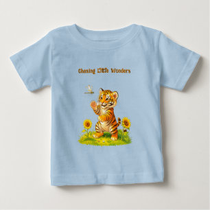 Tiger und Libelle Baby T-shirt