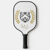 Tiger und Lorbeeren Pickleball Schläger (Vorderseite)