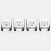 Tiger und Lorbeeren Whiskyglas (Hinten)