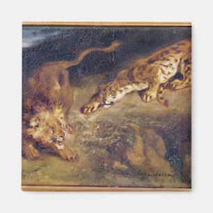 Tiger und Löwe Magnet