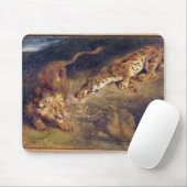 Tiger und Löwe Mousepad (Mit Mouse)