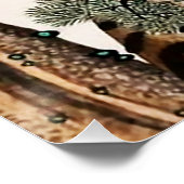 Tiger und Magpie Minhwa unter Pine Tree Poster (Ecke)