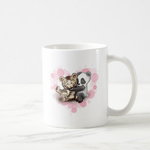 Tiger und Panda Kaffeetasse