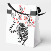 Tiger und Rote Blüten im neuen Jahr in China Geschenkschachtel (Rückseite)
