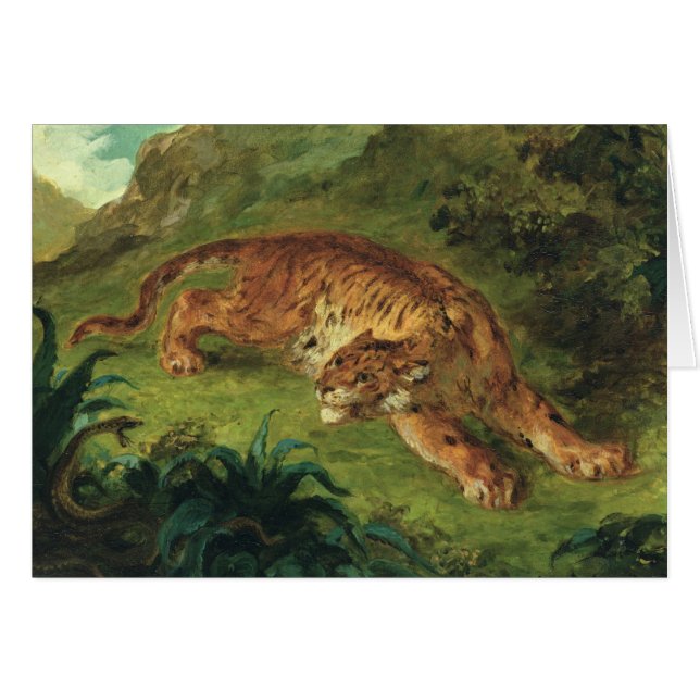 Tiger und Schlange, 1858 (Vorderseite (Horizontal))