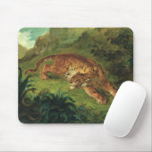 Tiger und Schlange, 1858 Mousepad (Mit Mouse)