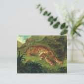 Tiger und Schlange, 1858 Postkarte (Stehend Vorderseite)