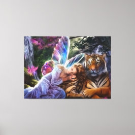 Tiger und Schmetterling Leinwanddruck