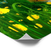 Tiger und Schmetterlinge Poster (Ecke)