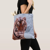 Tiger und Schnee Tasche (Von Nahem)