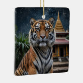 Tiger und Temple Keramikornament (Rechts)