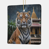 Tiger und Temple Keramikornament (Links)