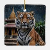 Tiger und Temple Keramikornament (Rückseite)