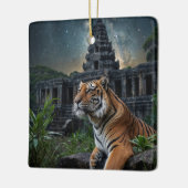 Tiger und Temple Keramikornament (Links)