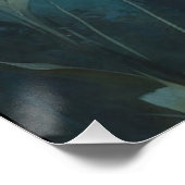 Tiger und Vollmond Poster (Ecke)