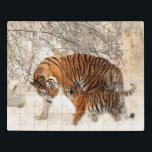 Tiger und Wanne Puzzle<br><div class="desc">Knackiger im Schnee</div>