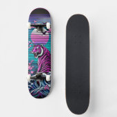 Tiger und Wave Skateboard Deck – Bold Vintage (Vorderseite)