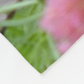 Tiger und White Kitty in den Blume Fleecedecke (Ecke)