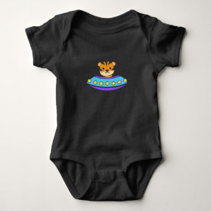 Tiger Universe UFO im Weltraum Baby Strampler